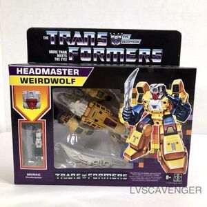 Transformers Headmasters Weirdwolf w/Monxo